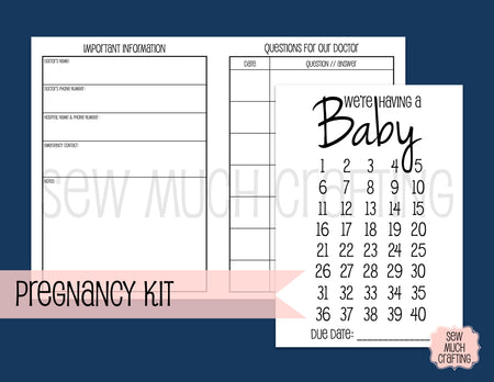 Pregnancy Kit for Traveler's Notebooks