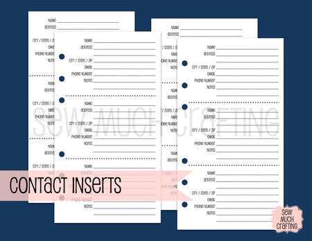 Contact Inserts for Rings