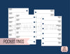 Week on One Page NO Grid for Rings (CHOOSE A SIZE)