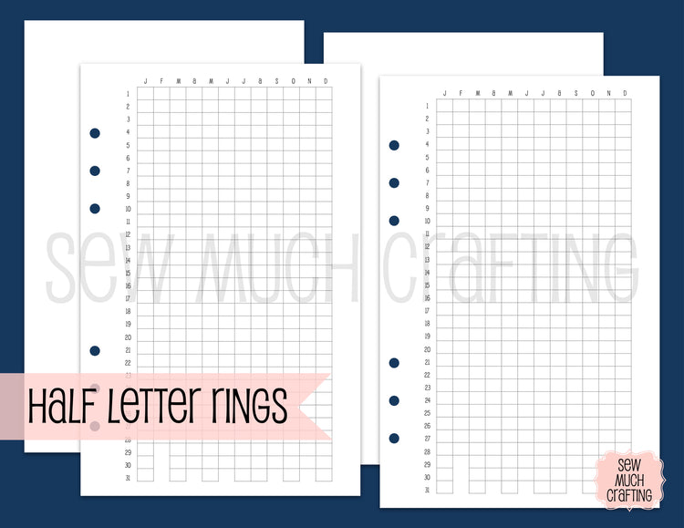 Year in Pixel Inserts for Rings